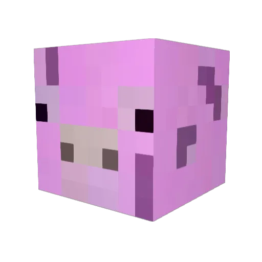 Happeak Minecraft avatar head, 3D render
