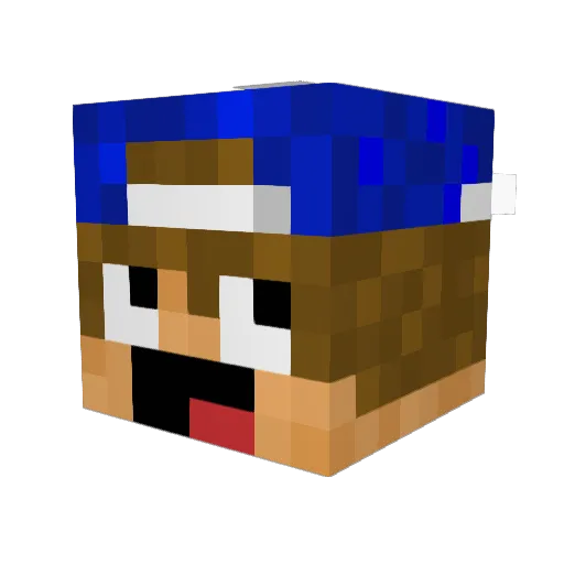 Happen_x7 Minecraft avatar head, 3D render