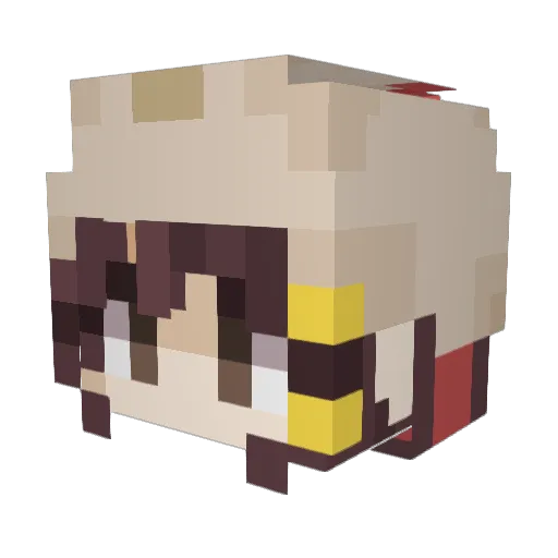 HapperLolz Minecraft avatar head, 3D render