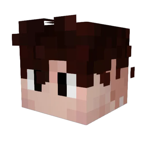 HappierOP Minecraft avatar head, 3D render
