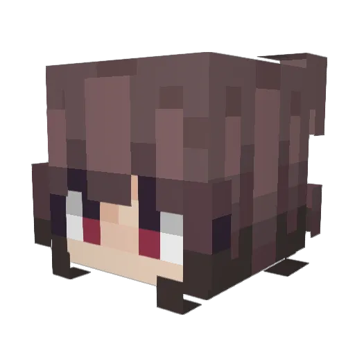 HappiestHydra58 Minecraft avatar head, 3D render