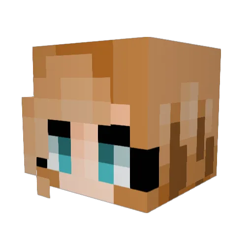 Happigail_Adams Minecraft avatar head, 3D render