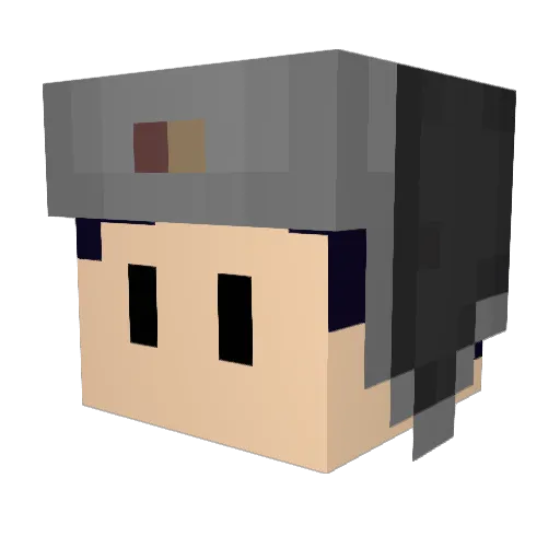 Happii__ Minecraft avatar head, 3D render