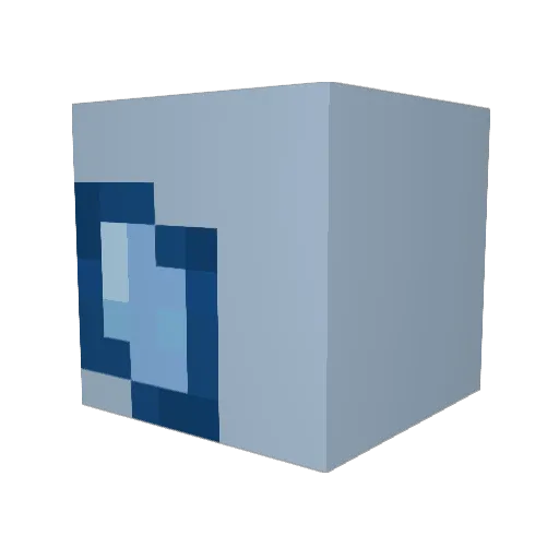 Happiiiiiiiii Minecraft avatar head, 3D render
