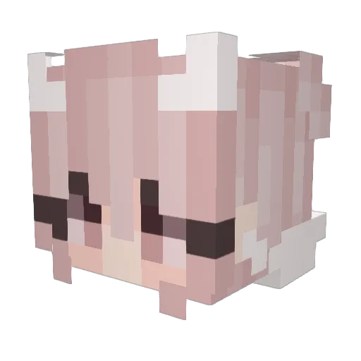 HappoKeppo Minecraft avatar head, 3D render