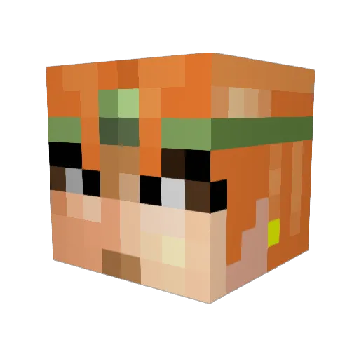 Happy12261234 Minecraft avatar head, 3D render
