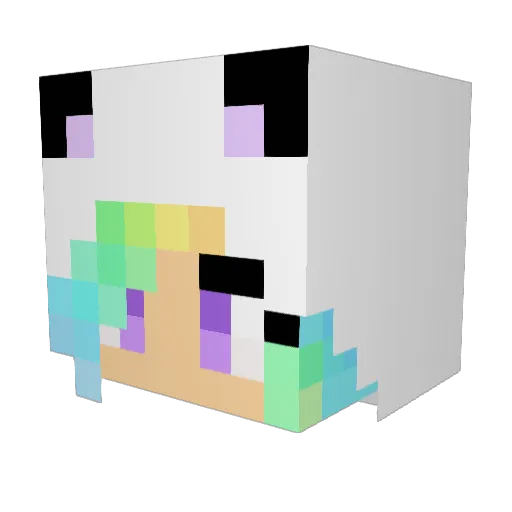 Happy1996 Minecraft avatar head, 3D render