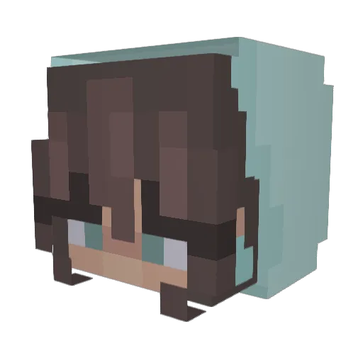 Happy3108 Minecraft avatar head, 3D render