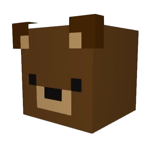 HappyBundom Minecraft avatar head, 3D render