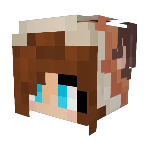 HappyCake75 Minecraft avatar head, 3D render