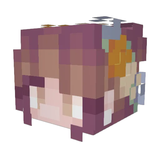 HappyDaiz Minecraft avatar head, 3D render
