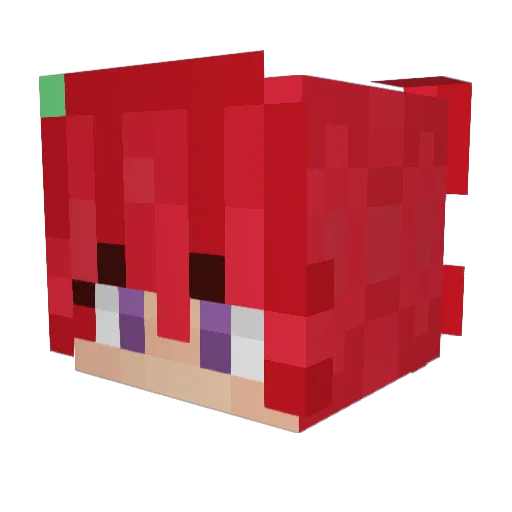 HappyDappy Minecraft avatar head, 3D render