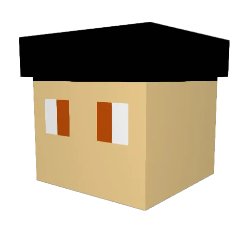 HappyDoge667 Minecraft avatar head, 3D render