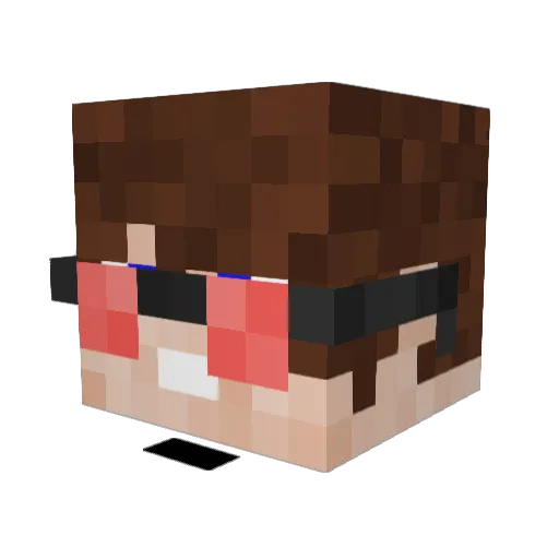 HappyDude142 Minecraft avatar head, 3D render