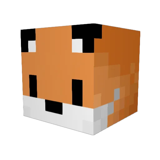 HappyForSkills Minecraft avatar head, 3D render