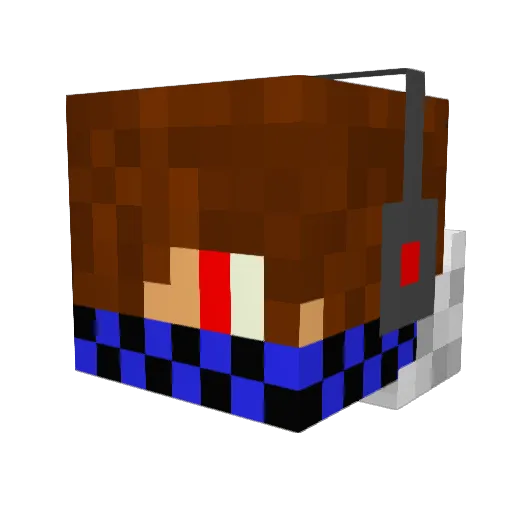 HappyGamer2006 Minecraft avatar head, 3D render