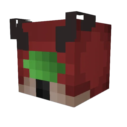 HappyGentlem4nz Minecraft avatar head, 3D render