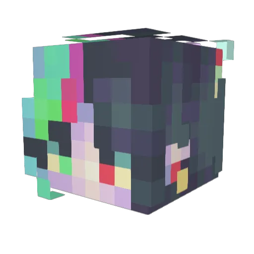 HappyGiraffe23 Minecraft avatar head, 3D render