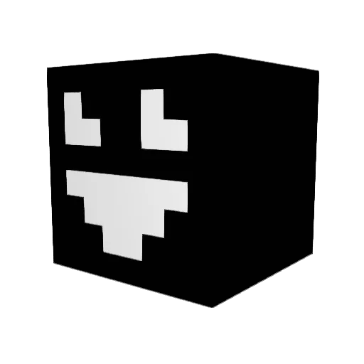 HappyGotas Minecraft avatar head, 3D render