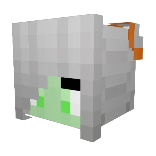 HappyHuskyplayz Minecraft avatar head, 3D render
