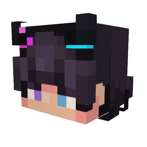 HappyJaraCZ Minecraft avatar head, 3D render