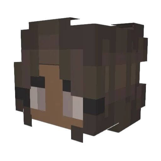 HappyKatelyn Minecraft avatar head, 3D render