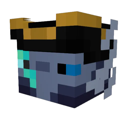 HappyKitty05 Minecraft avatar head, 3D render