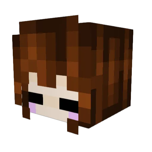 HappyLuy Minecraft avatar head, 3D render