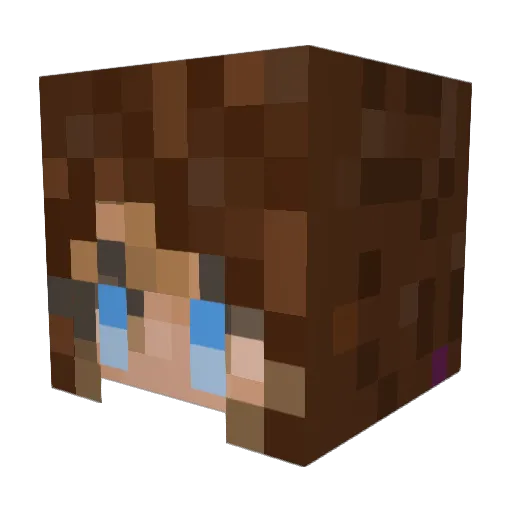 HappyMystic Minecraft avatar head, 3D render