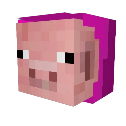 HappyOnMyKnees Minecraft avatar head, 3D render