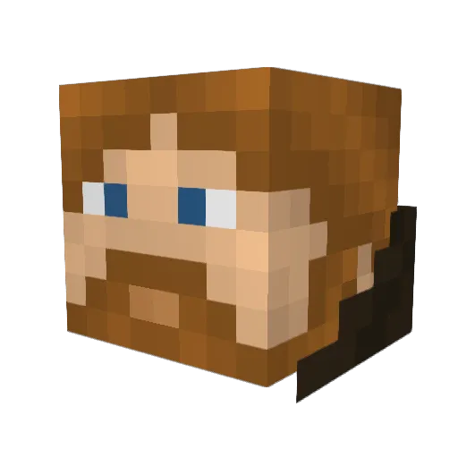 HappyPanda420 Minecraft avatar head, 3D render