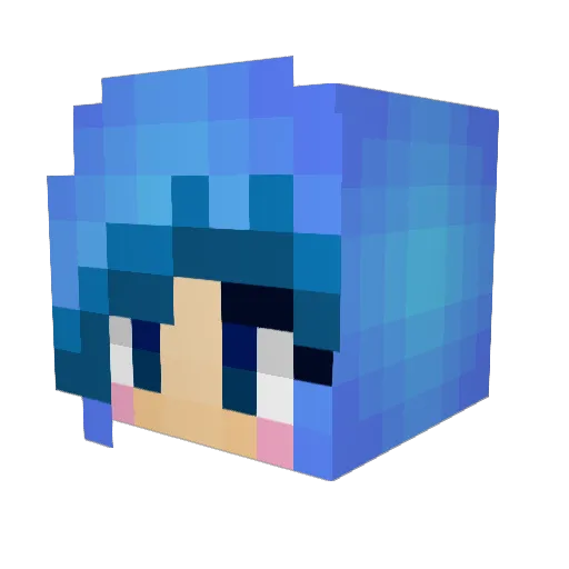 HappyPanda612 Minecraft avatar head, 3D render