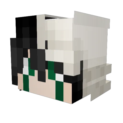 HappyPandaGlass Minecraft avatar head, 3D render