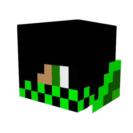 HappyPickles123 Minecraft avatar head, 3D render
