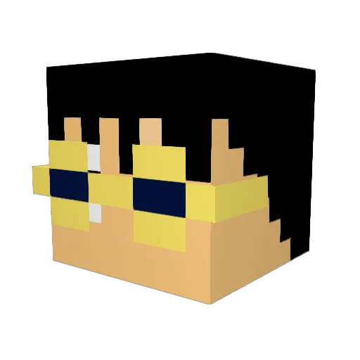 HappyPrince69 Minecraft avatar head, 3D render