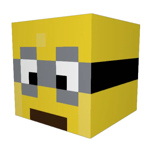 HappyRock59 Minecraft avatar head, 3D render