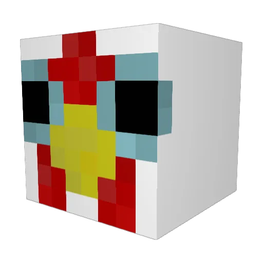HappySack15 Minecraft avatar head, 3D render
