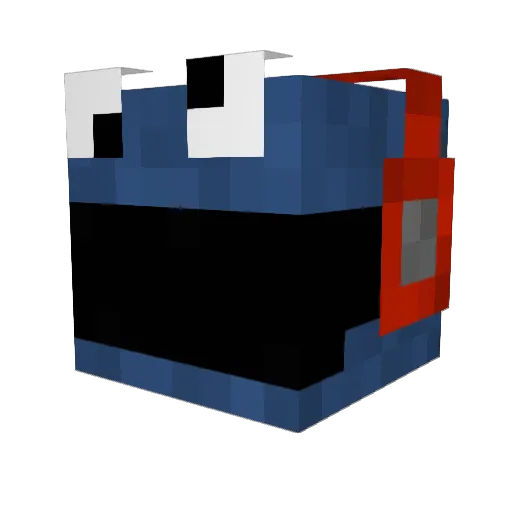 HappySap Minecraft avatar head, 3D render