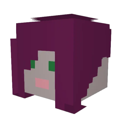 HappySpruce Minecraft avatar head, 3D render