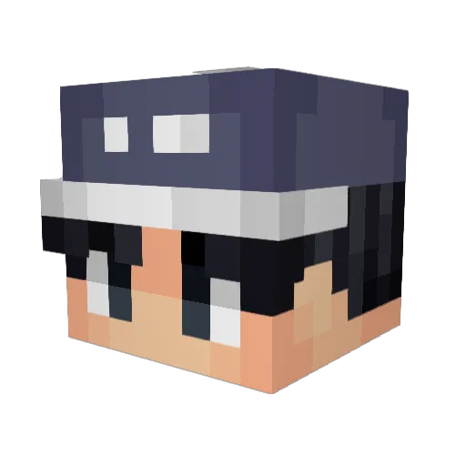 HappyThomas Minecraft avatar head, 3D render