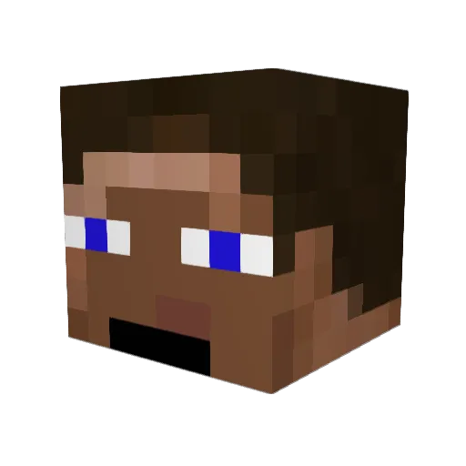 HappyThoughts02 Minecraft avatar head, 3D render