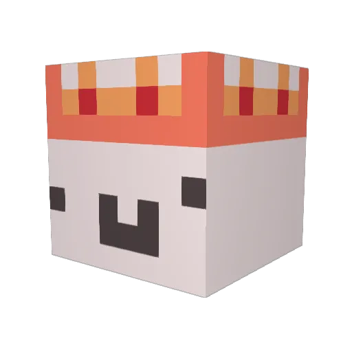 HappyVinnie2 Minecraft avatar head, 3D render