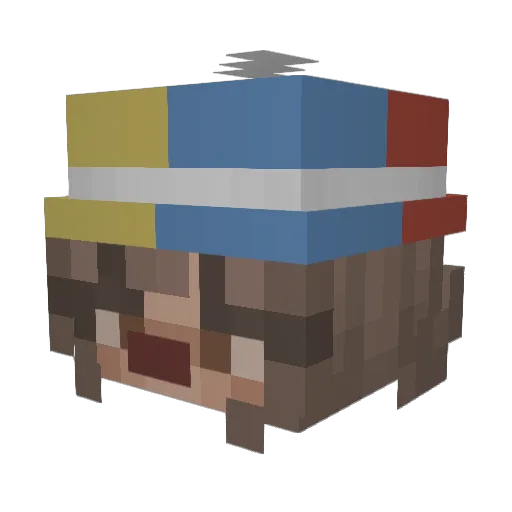 Happy_Ghost_7 Minecraft avatar head, 3D render