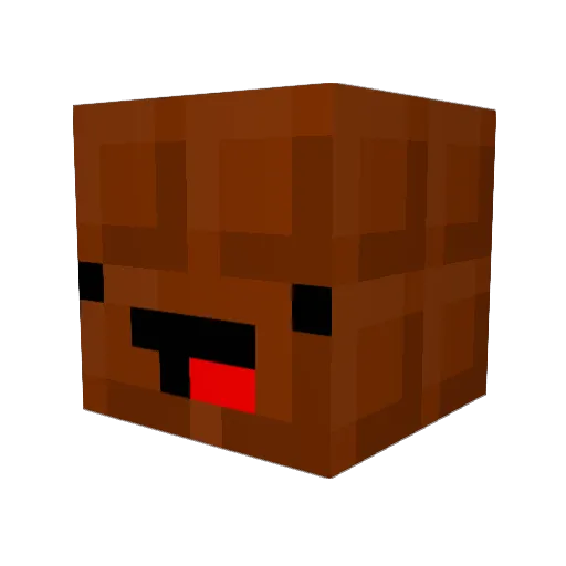 Happy_Hans Minecraft avatar head, 3D render