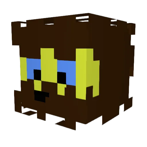 Happy_Happy10 Minecraft avatar head, 3D render