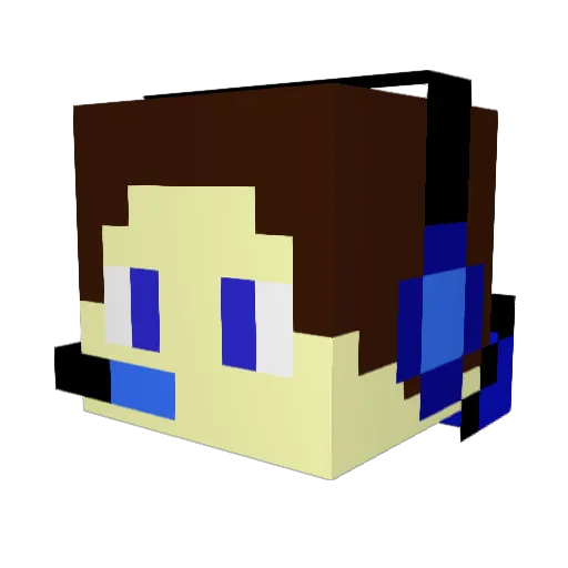 Happy_Hendrix Minecraft avatar head, 3D render