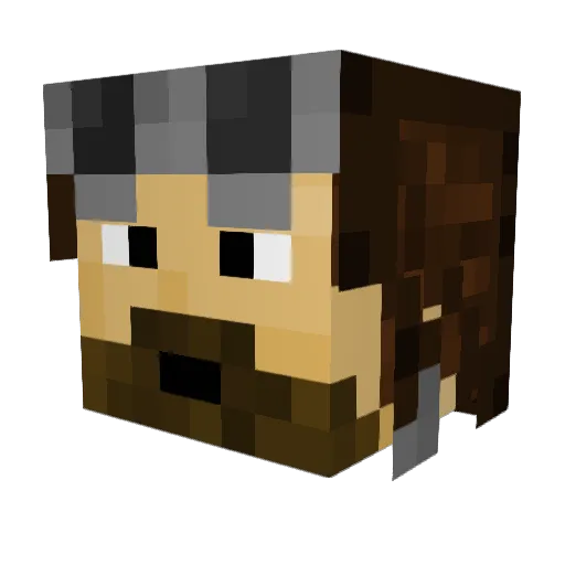 Happy_Hooligan Minecraft avatar head, 3D render