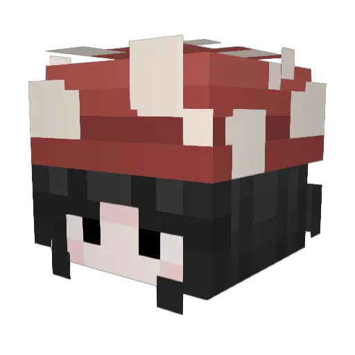 Happy_K1 Minecraft avatar head, 3D render