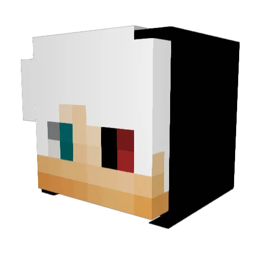 Happy_Kaneki Minecraft avatar head, 3D render