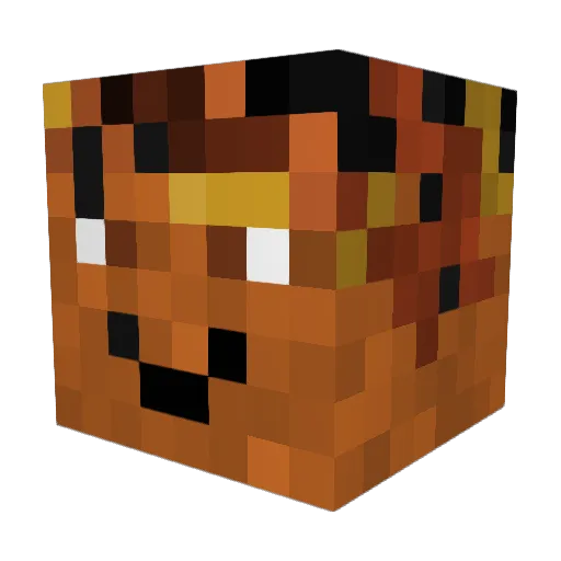 Happy_Kieran Minecraft avatar head, 3D render